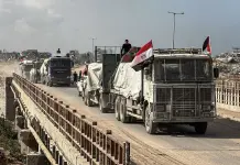 Dall’Egitto un nuovo convoglio umanitario verso Gaza