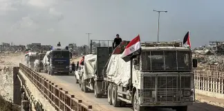 Dall’Egitto un nuovo convoglio umanitario verso Gaza