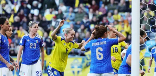 L’Italia femminile pareggia con la Svezia, per la qualificazione ai Mondiali si passerà dai playoff