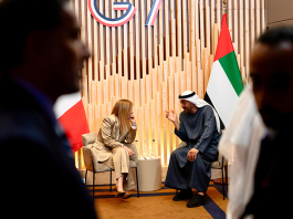 Bilaterale tra Meloni e il presidente degli Emirati Arabi Uniti, focus sulla libertà di navigazione a Hormuz