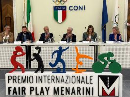 Premio Fair Play Menarini presentato al Coni, il 2 luglio la trentesima edizione a Firenze