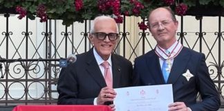 A Jovan Palalic la Croce di Grand’Ufficiale dell’Ordine al Merito Melitense