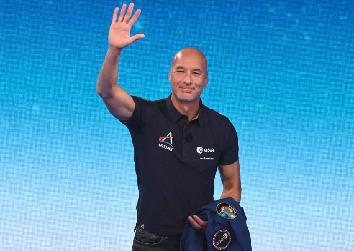 Luca Parmitano e la commozione dei numeri uno Luca Parmitano e la commozione dei numeri uno