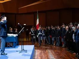 Giuramento a Roma per 275 commissari di Polizia, cerimonia con Pisani e Piantedosi