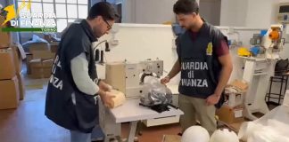 Torino, sequestrata l’intera linea di produzione di una società che realizzava caschi con marchi contraffatti