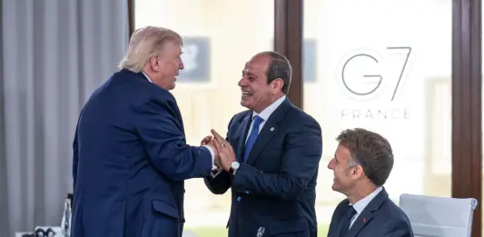 Il presidente egiziano Al-Sisi incontra Trump al G7 di Evian, focus sulle crisi regionali