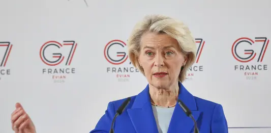 G7, von der Leyen “Quello degli squilibri economici globali è un tema chiave” / Video