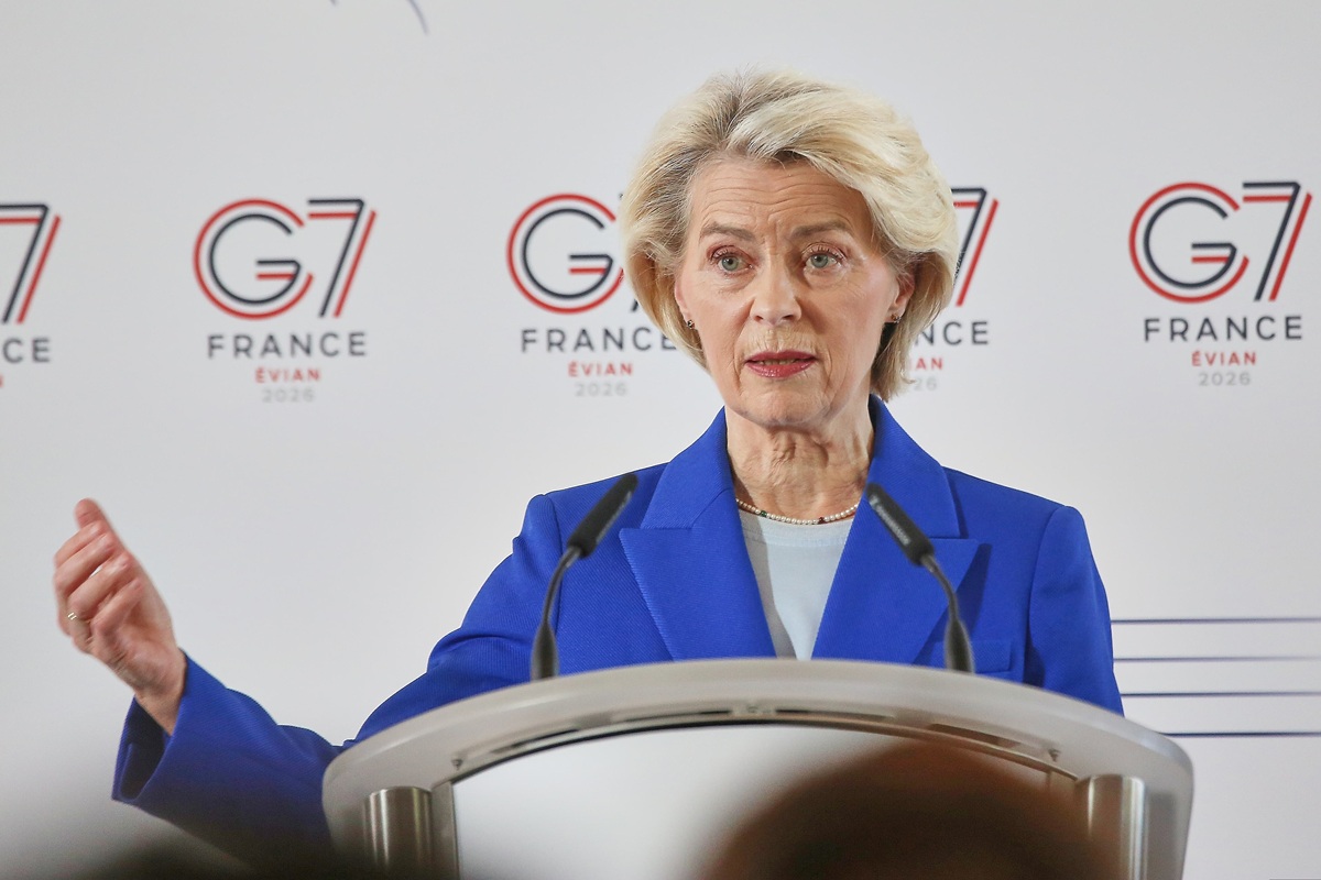 G7, von der Leyen “Quello degli squilibri economici globali è un tema chiave” / Video G7, von der Leyen “Quello degli squilibri economici globali è un tema chiave” / Video