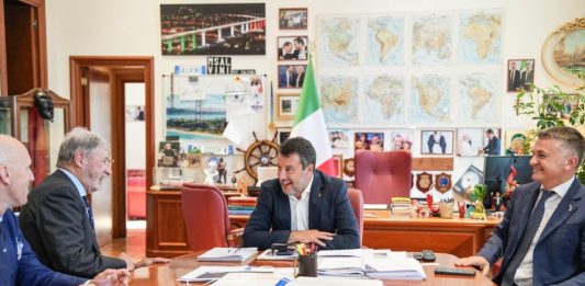 Infrastrutture in Liguria, incontro tra Salvini e il presidente Bucci