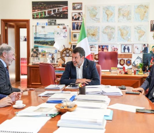 Infrastrutture in Liguria, incontro tra Salvini e il presidente Bucci