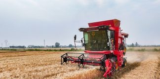 Cina: Anhui, fattoria smart usa tecnologie per monitoraggio e raccolta grano (1)