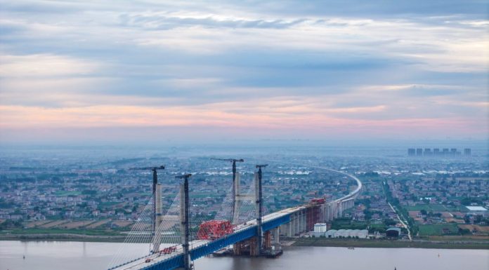 Cina: completato ponte Chongqi sullo Yangtze tra Shanghai e il Jiangsu (2)