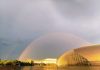 Cina: un arcobaleno illumina il cielo sopra Pechino (3)
