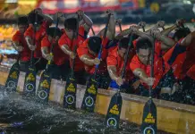 Cina: Diejiao ospita gara per il Dragon Boat Festival (2)