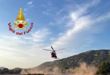 Due escursionisti dispersi a Baunei recuperati con l’elicottero dei Vigili del Fuoco