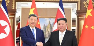 Repubblica popolare democratica di Corea: Pyongyang, Xi Jinping a colloquio con Kim Jong Un