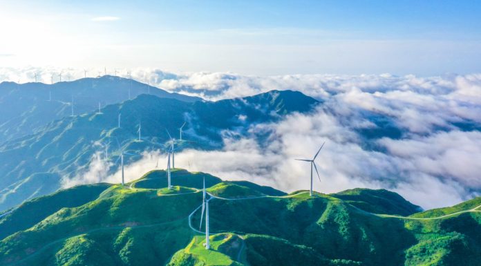 Cina: mare di nuvole dopo la pioggia nello Hunan (2)