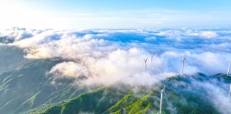 Cina: mare di nuvole dopo la pioggia nello Hunan (3)