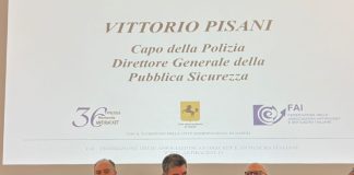 Il Capo della Polizia Vittorio Pisani all’Assemblea nazionale della Federazione antiracket italiana