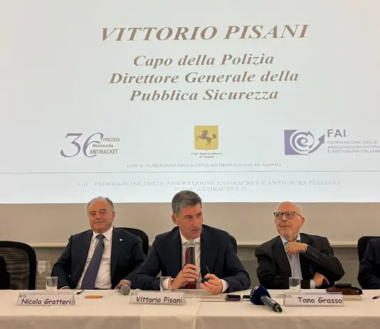 Il Capo della Polizia Vittorio Pisani all’Assemblea nazionale della Federazione antiracket italiana