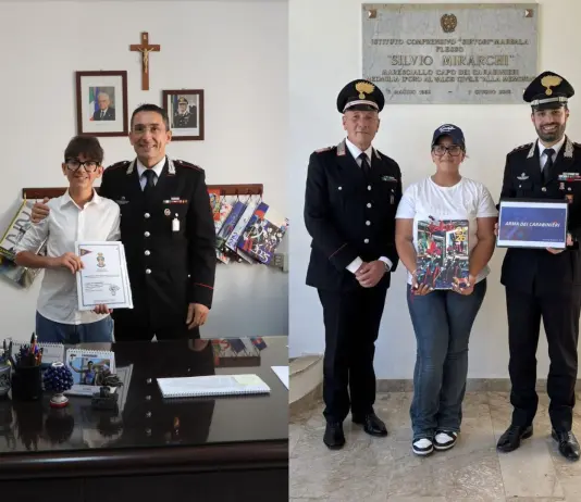 Nel Trapanese i Carabinieri al centro dell’esame di 3^ media di due studenti
