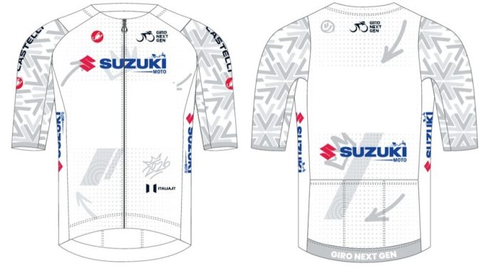 Suzuki firma la Maglia Bianca del Giro Next Gen 2026