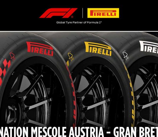 Intera gamma di mescole Pirelli per gli appuntamenti di Spielberg e Silverstone