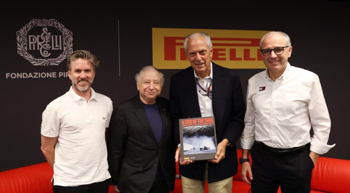 Al Gp di Catalogna presentato il libro “Emozioni. I 500 GP di Pirelli nel Campionato del Mondo di F1”
