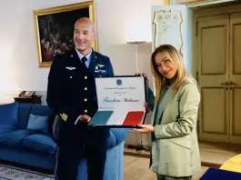 Meloni e Urso incontrano l’astronauta Luca Parmitano