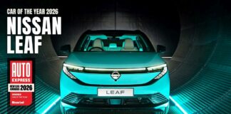 Nuova Nissan Leaf eletta “Auto dell’anno 2026” da Auto Express