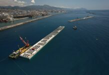 Posato il 26^ cassone della Diga Foranea di Genova