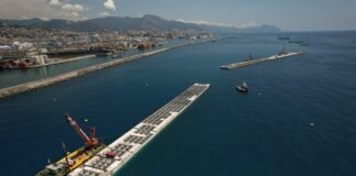 Posato il 26^ cassone della Diga Foranea di Genova