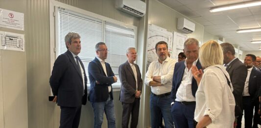 Anas, sopralluogo Salvini al cantiere del Raccordo tra Autostrada A4 e Valtrompia