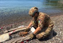 Rimossa una granata risalente alla Seconda Guerra Mondiale su una spiaggia dell’Isola d’Elba