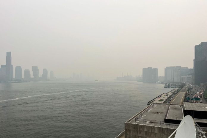 Smog Over New York City