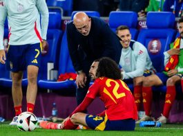 Cucurella keeps his promise, gets De La Fuente’s face tattooed