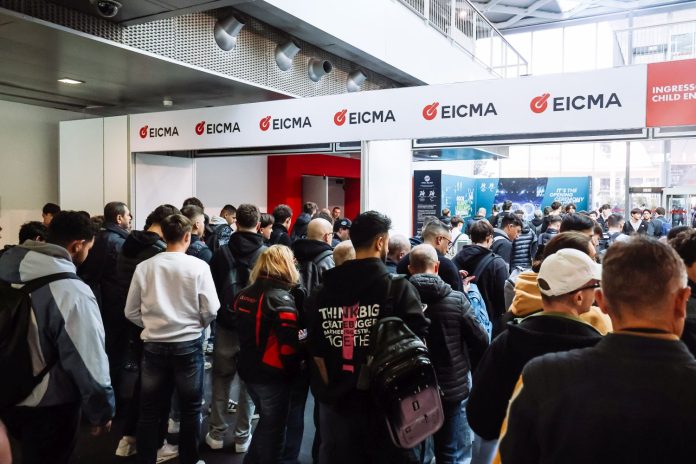 Milano, Il primo giorno di apertura al pubblico dell82a Edizione di EICMA - Esposizione internazionale delle due ruote a Rho Fiera Milano