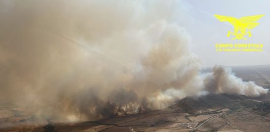 Emergenza incendi in Sardegna, situazione grave a Nuragugume