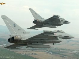 Scramble per due Eurofighter dell’Aeronautica Militare in volo per identificare un velivolo civile