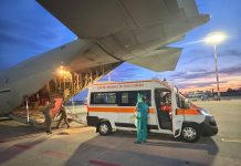 Paziente in pericolo di vita trasportato da Napoli a Bergamo con un velivolo C-130J dell’Aeronautica Militare