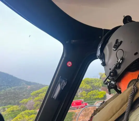 Elicottero dell’Aeronautica Militare recupera un escursionista a Capo Spartivento in Sardegna