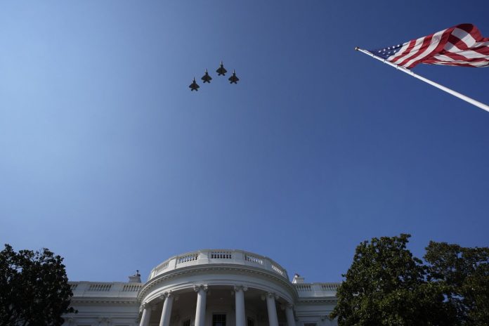 Washington, Il Presidente Trump e la first Lady Melania celebrano la festa del 4 Luglio, Independence Day, alla casa Bianca