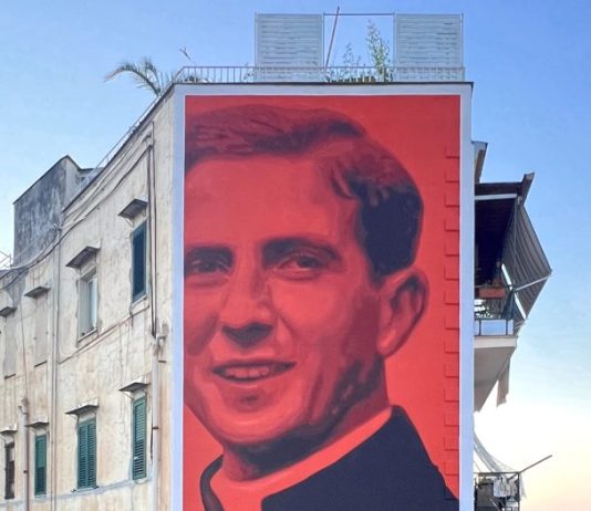 La Fondazione Federico II dedica un murale a Don Puglisi nel quartiere Brancaccio di Palermo