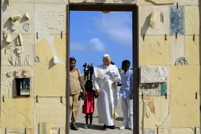 Papa Leone a Lampedusa