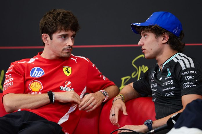 Charles Leclerc e Kimi Antonelli