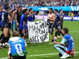 Political message from Albiceleste players after beating England: “Las Malvinas son Argentinas”