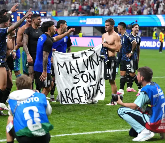 Political message from Albiceleste players after beating England: “Las Malvinas son Argentinas”