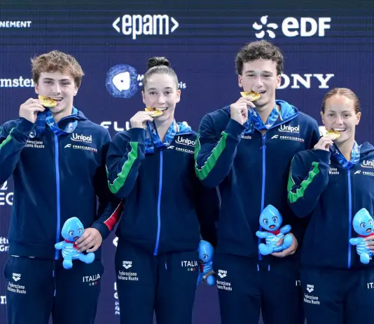 Tuffi, Italia d’oro nel mixed team event agli Europei di Parigi