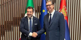 Salvini incontra il presidente della Serbia Vucic, focus su cooperazione e allargamento Ue