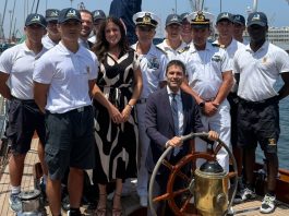 L’ambasciatore italiano in Marocco Pasquale Salzano visita la Nave Scuola Stella Polare a Casablanca